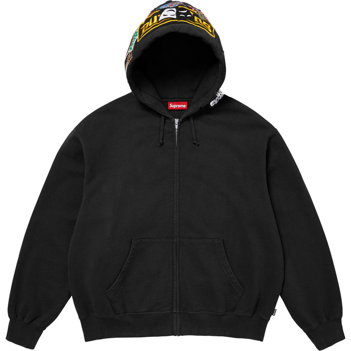 Supreme® Patches Zip Up Hooded Sweatshirt