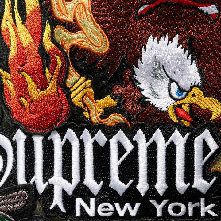 Supreme® Patches Zip Up Hooded Sweatshirt