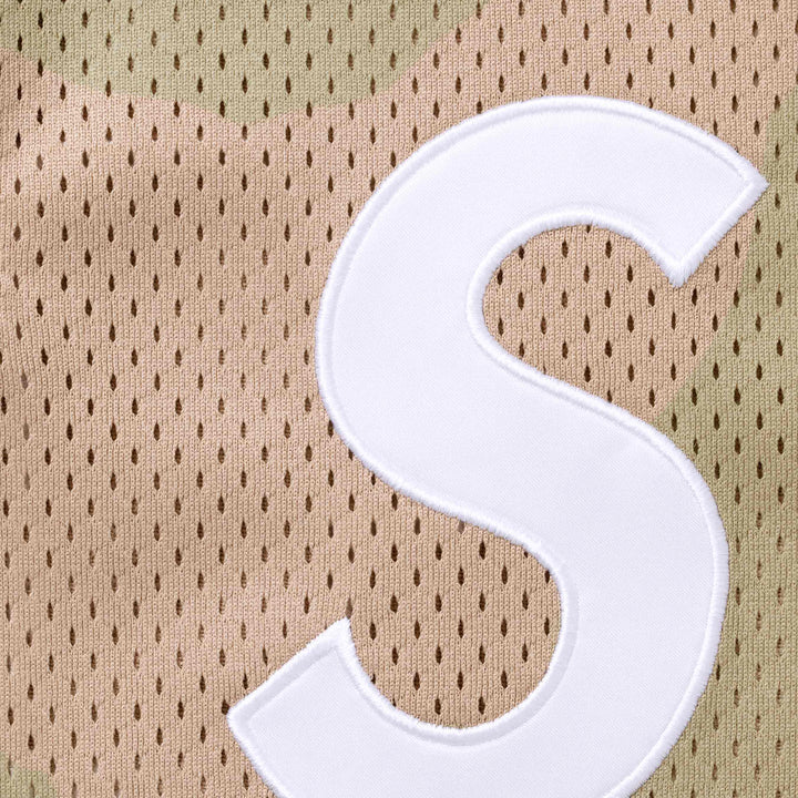 Supreme Shop S Logo Baseball Henley Desert Camo - Paris