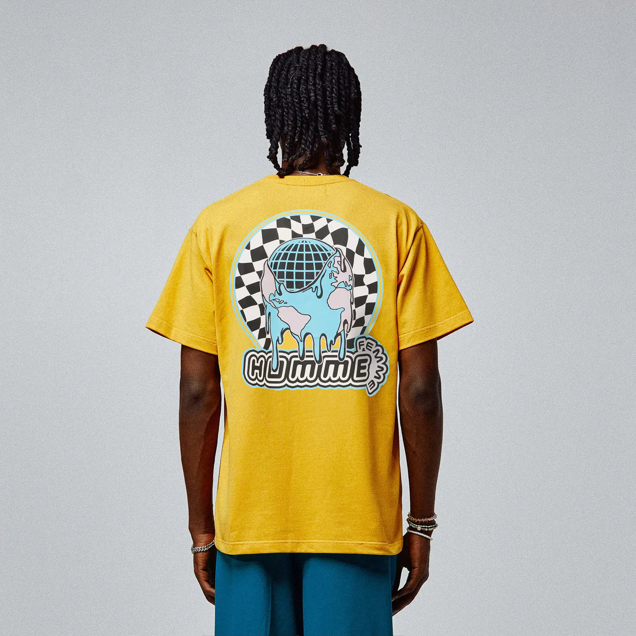 Homme femme GLOBAL TEE ORANGE