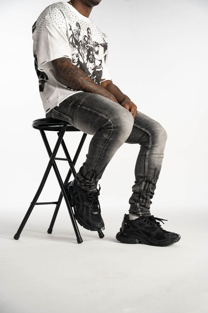 Relapse Jeans Men – Flame Faded Black