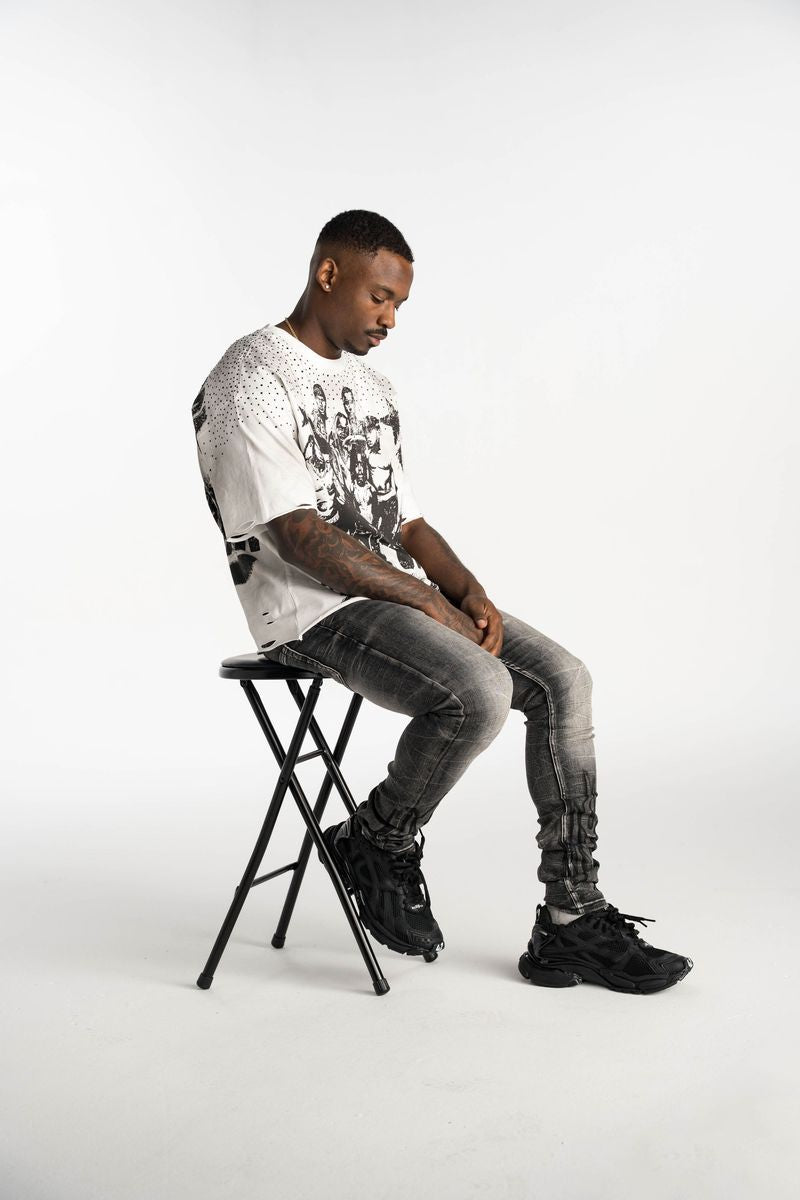 Relapse Jeans Men – Flame Faded Black