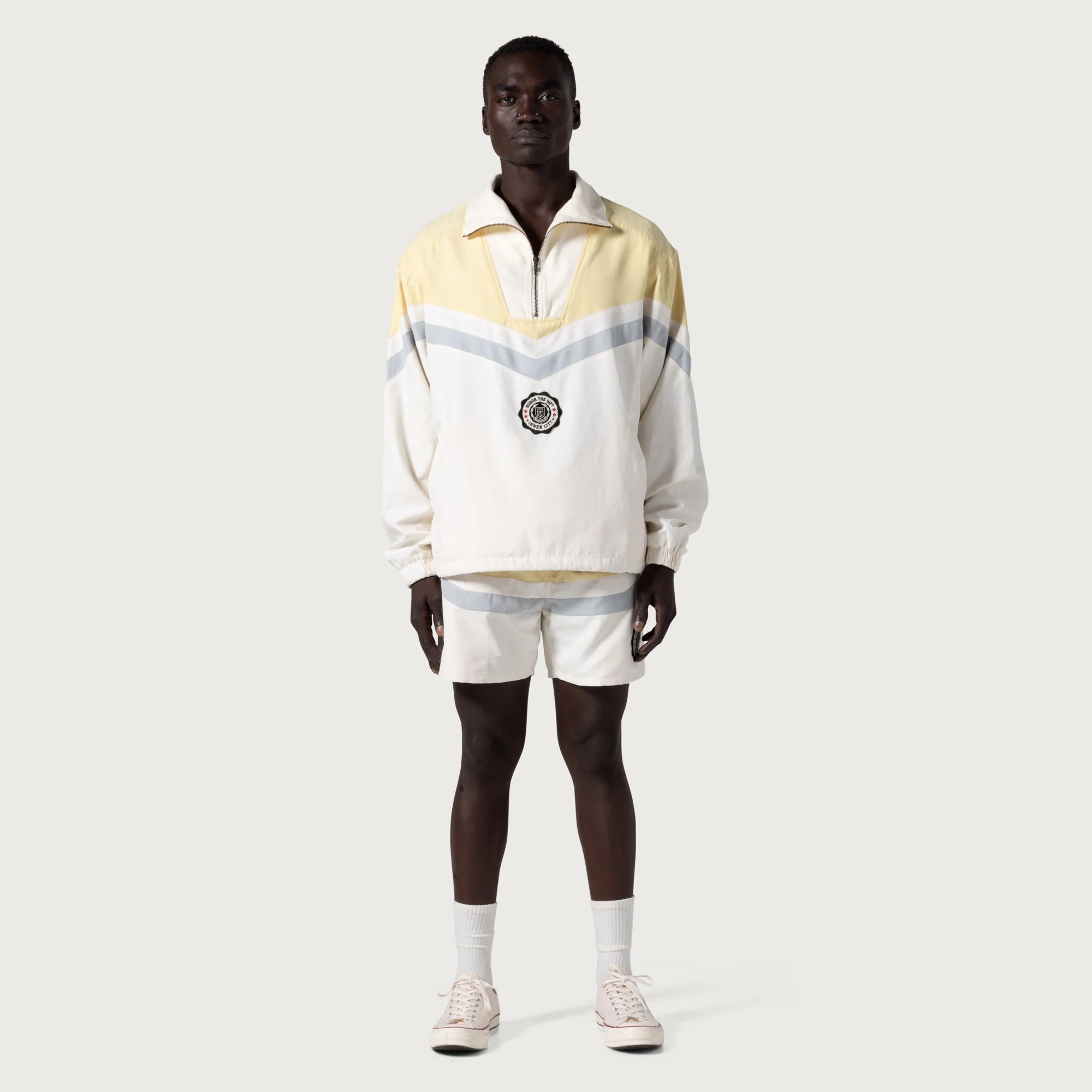 Honor the gift Brushed Poly Track Short - Bone