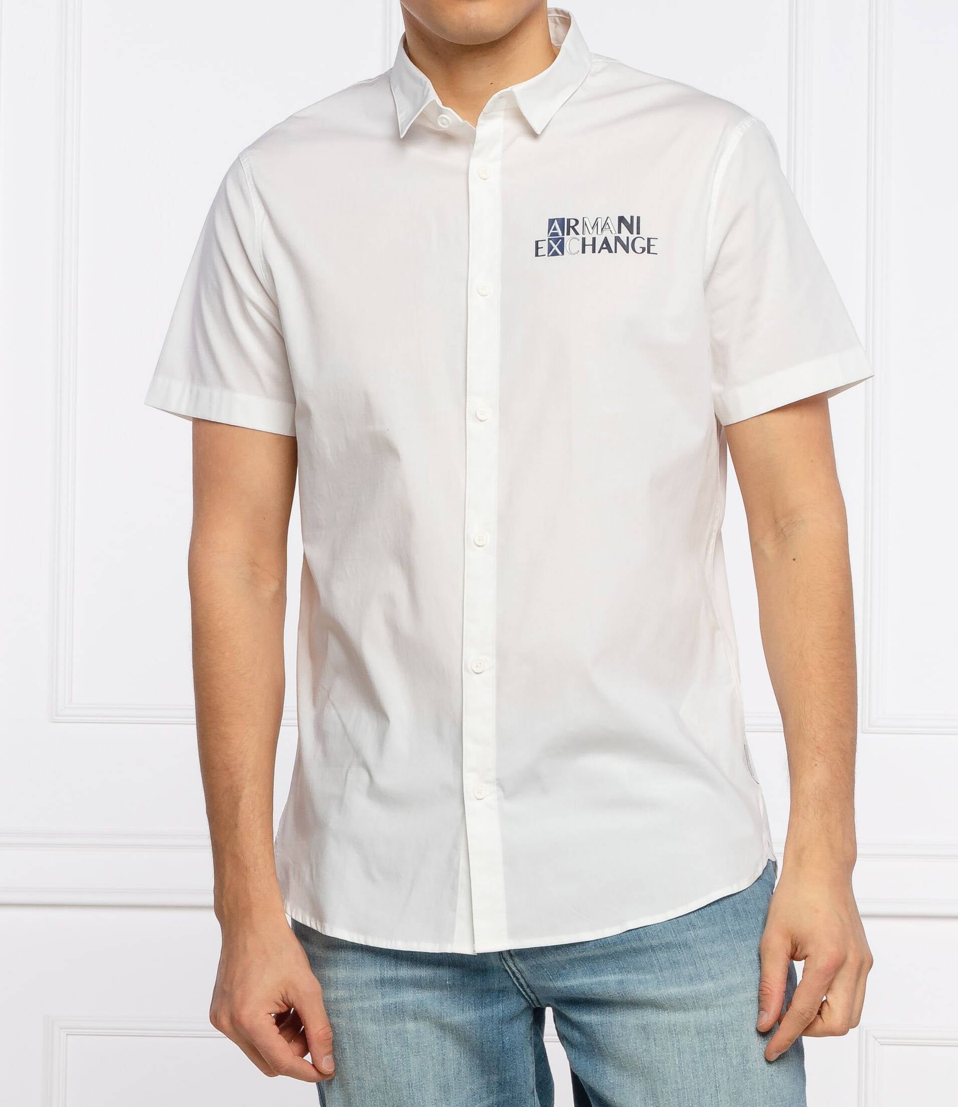 Armani Exchange Button Down White shirt