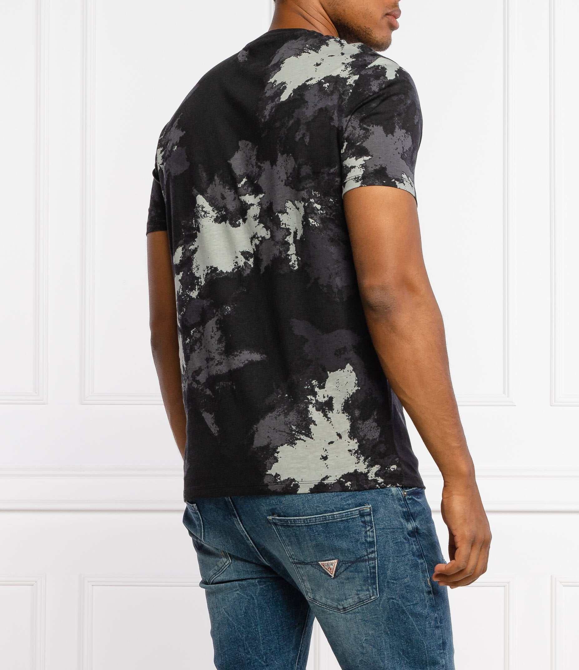 Armani Exchange camo Black T-Shirts