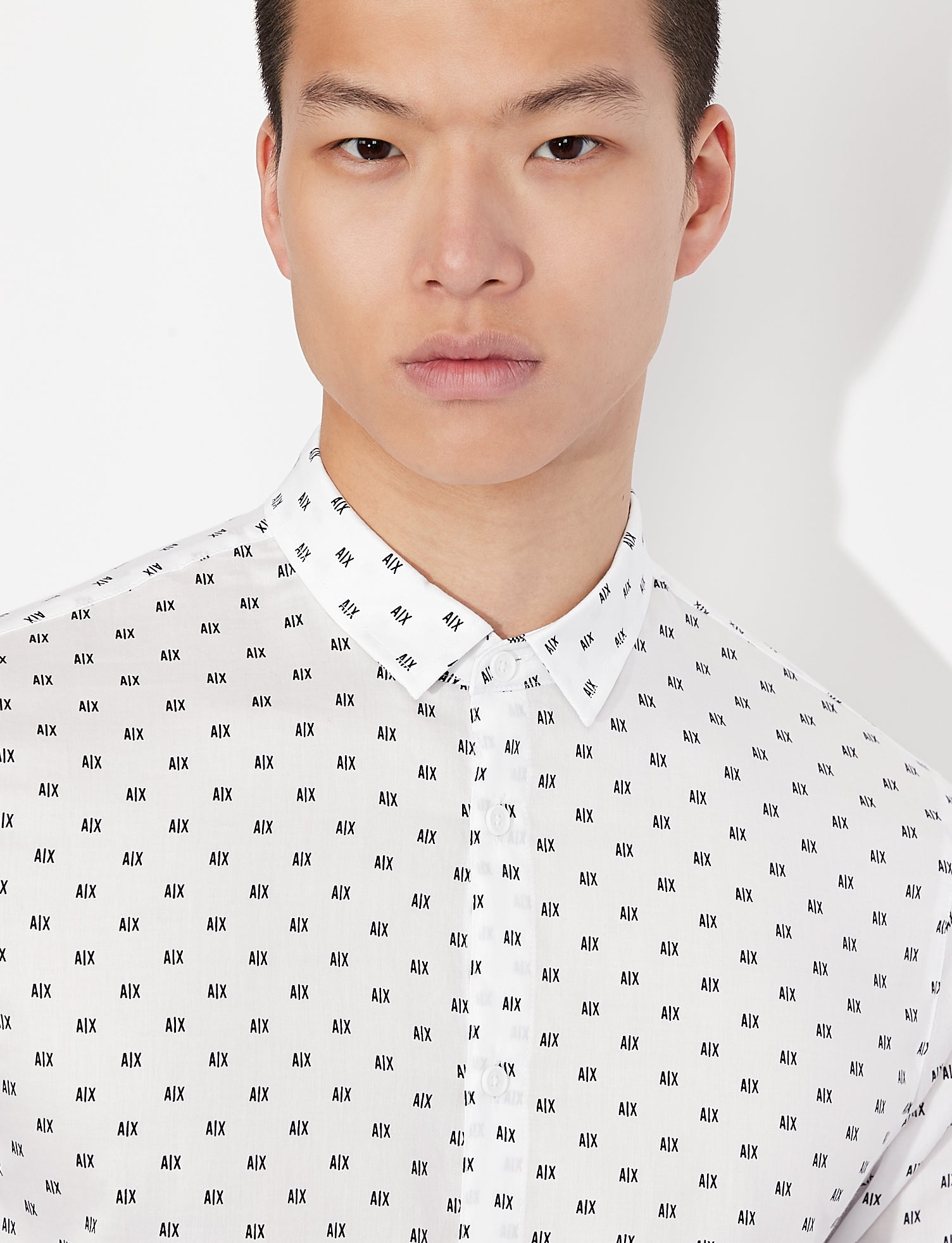 Armani Exchange White Button Downs Shirts