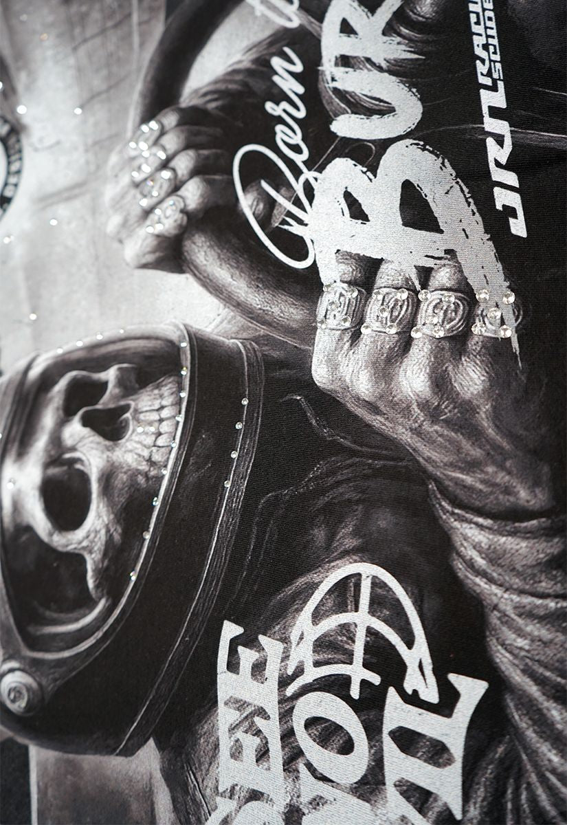 Juren BORN TO BURN GREY SHIRT B &T