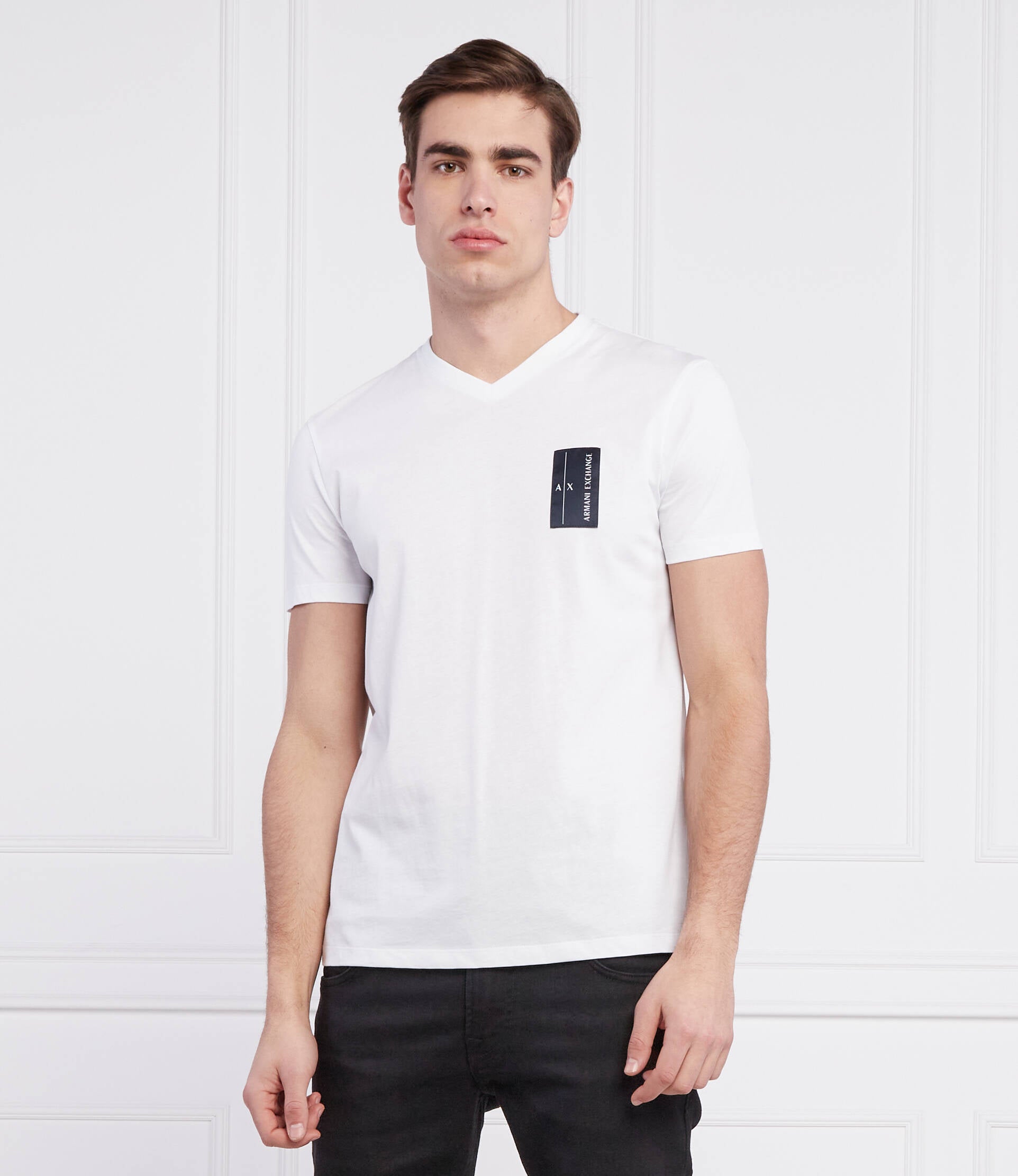 Armani Exchange White Navy T-Shirs
