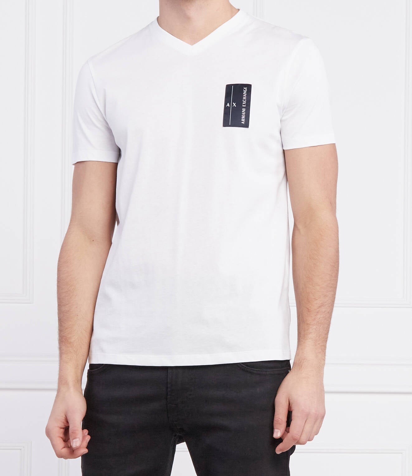 Armani Exchange White Navy T-Shirs