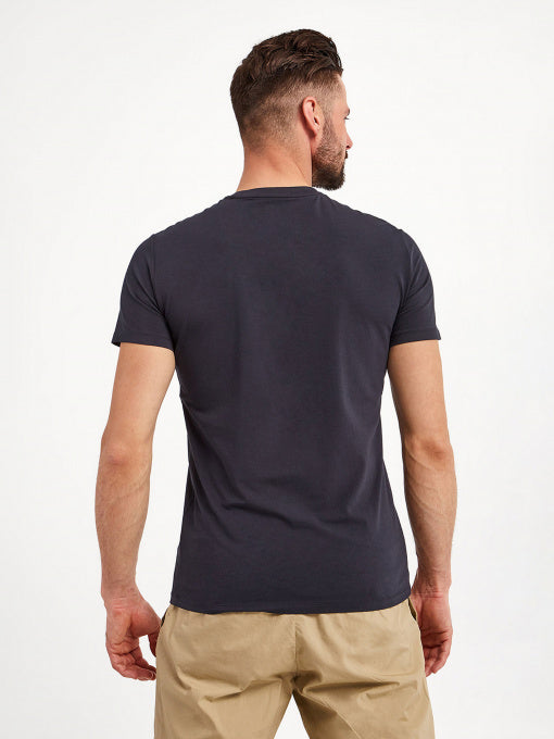 Armani Exchange Navy 3D AX Logo T Shirts