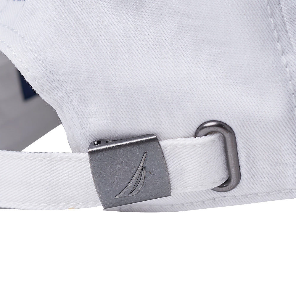 Nautica White Navy Logo Hat
