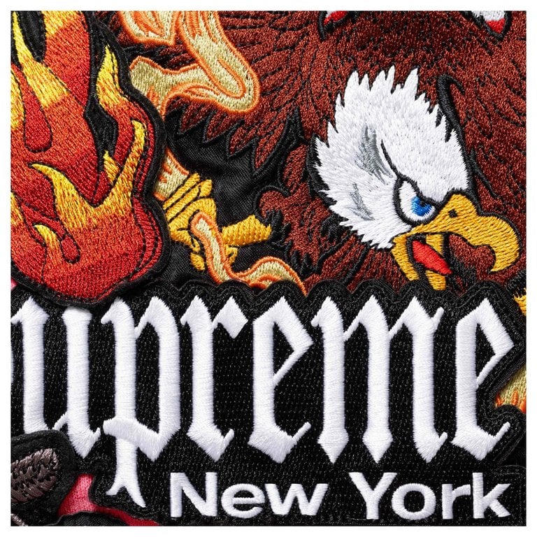 Supreme® Patches Zip Up Hooded Sweatshirt