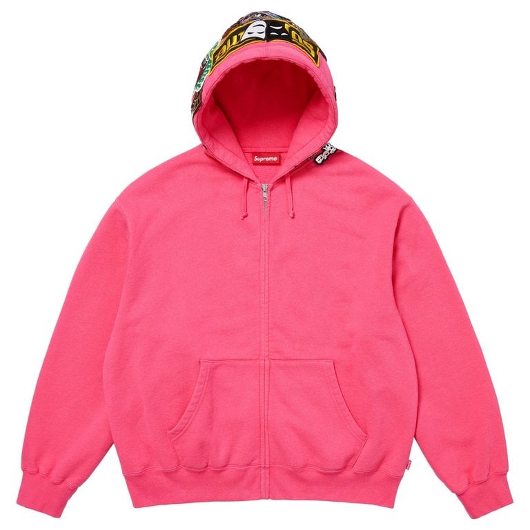 Supreme® Patches Zip Up Hooded Sweatshirt