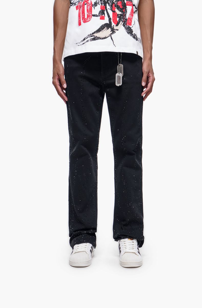 Trnchs DICTATOR - Black Stacked Denim