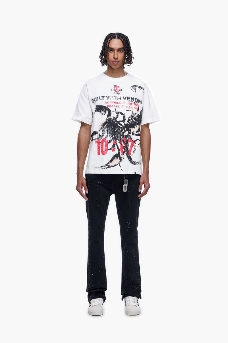 Trnchs DICTATOR - Black Stacked Denim