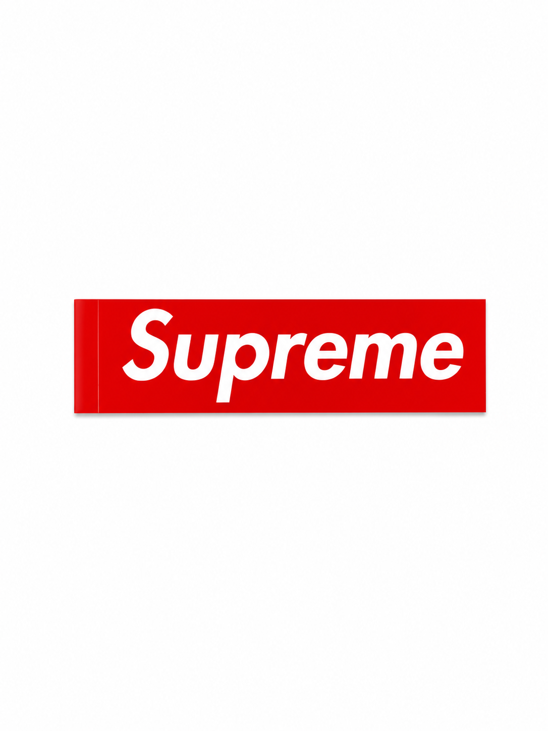 Supreme Box Logo Sticker Red White – 7.5” x 2.25” Vinyl Deca