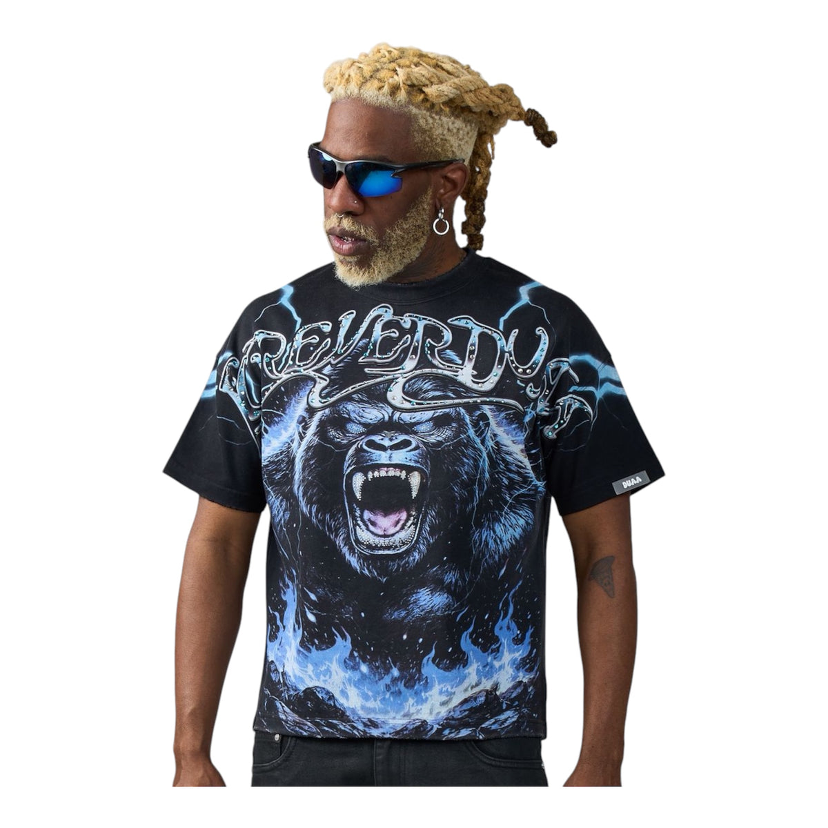 Duaa Electric Tee -Black