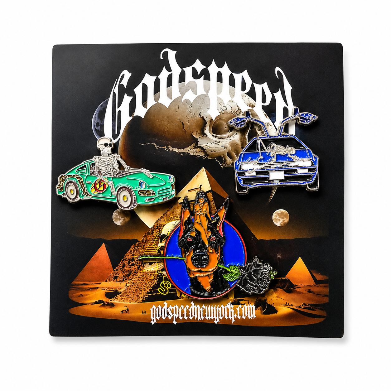 Godspeed 3-Piece Premium Enamel Pin Set