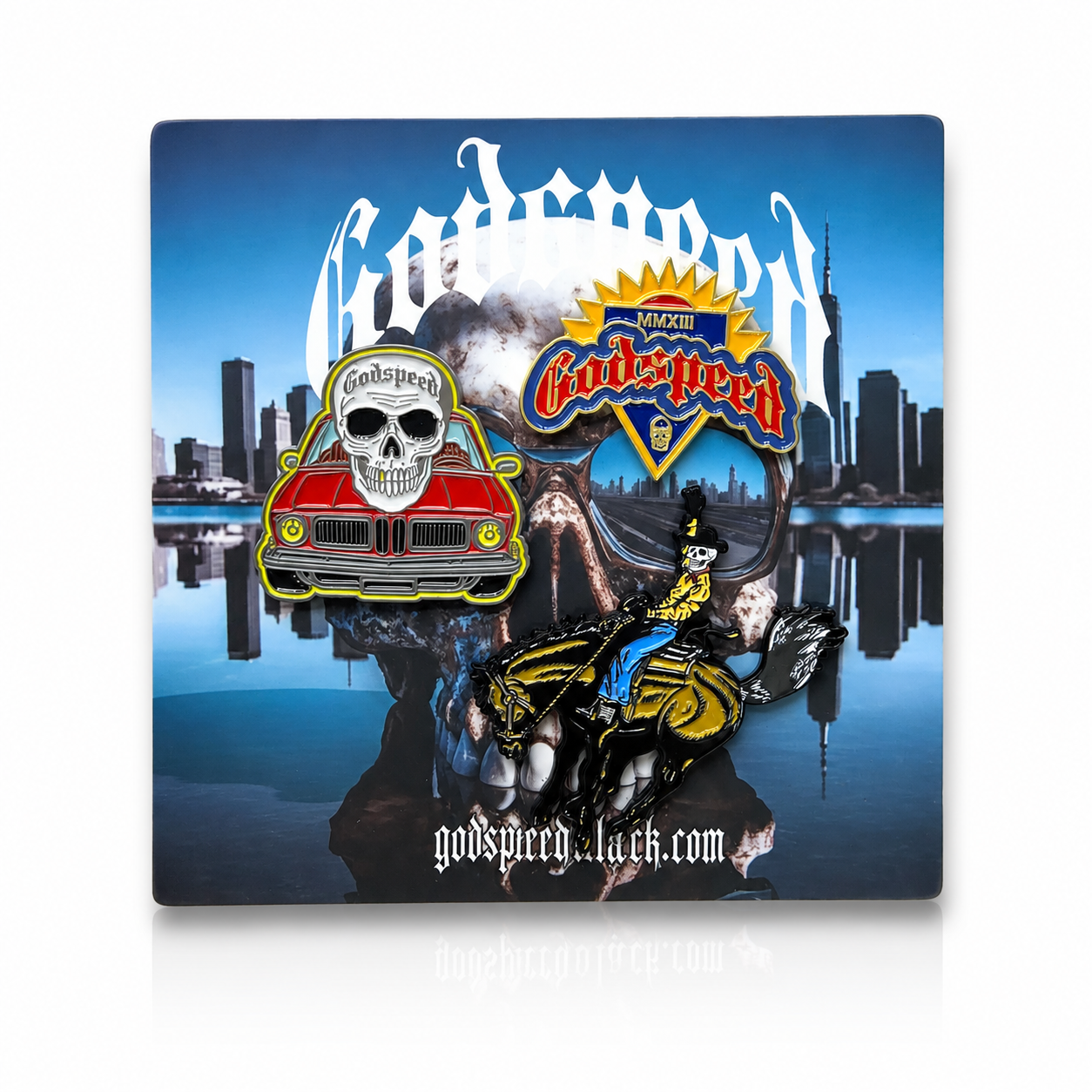 Godspeed 3-Piece Enamel Pin Set – Premium Collectible Streetwear Pins