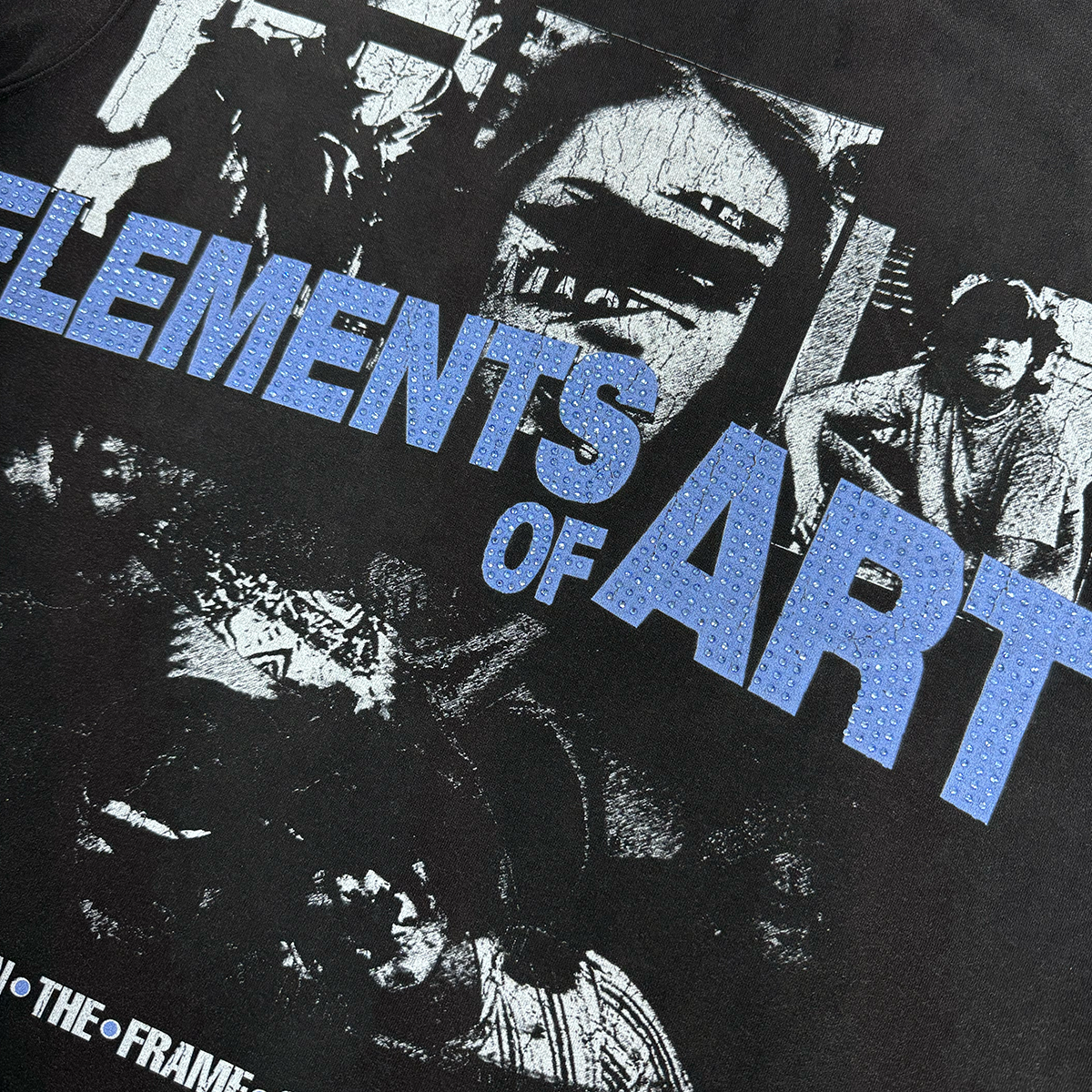 Elements of Art Collage Tee 2.0 Black/UNC Blue (Collage 2.0 Black)