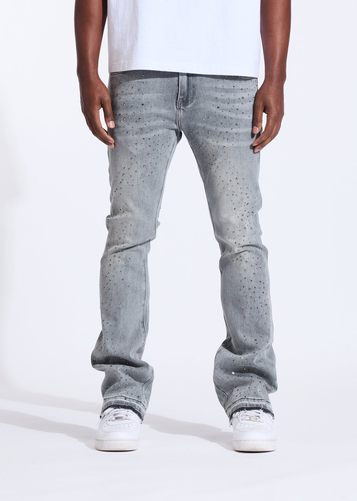 Crysp Denim WIZ FLARE - ICE GREY