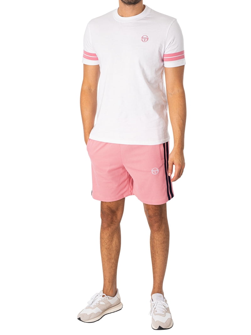 Sergio Tacchini Grello T-Shirt – White/Wild Rose