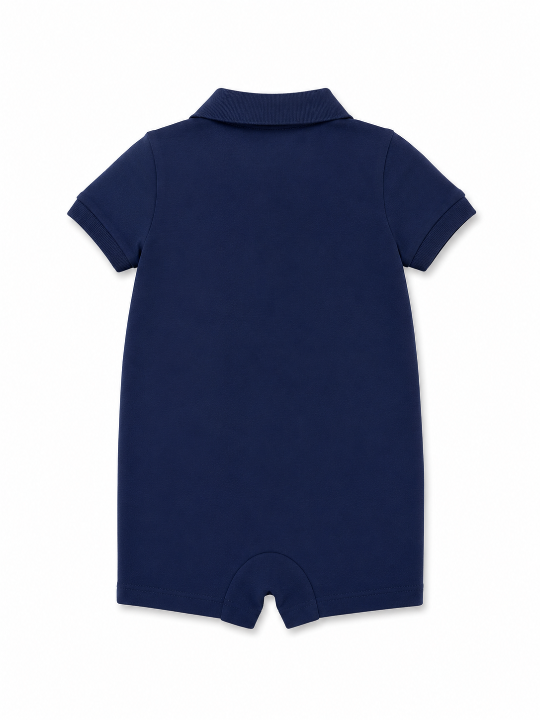 Polo Ralph Lauren Baby Boys Navy Cotton Polo Romper – Pony Logo
