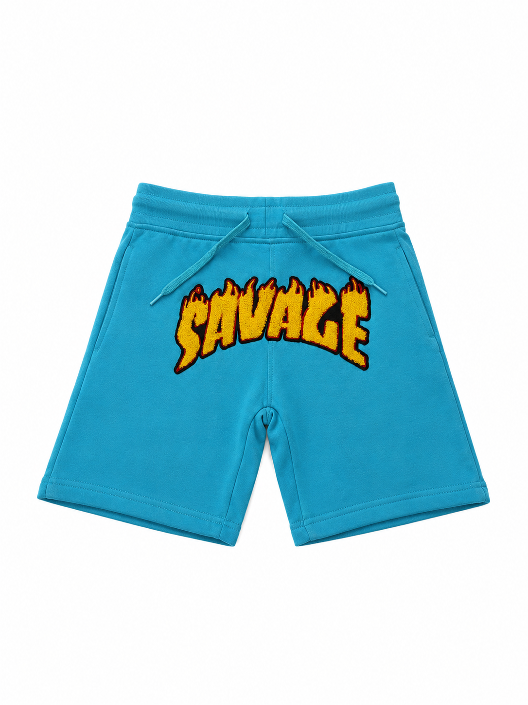 FWRD Denim Savage Chenille Boys Fleece Shorts - Sky Blue