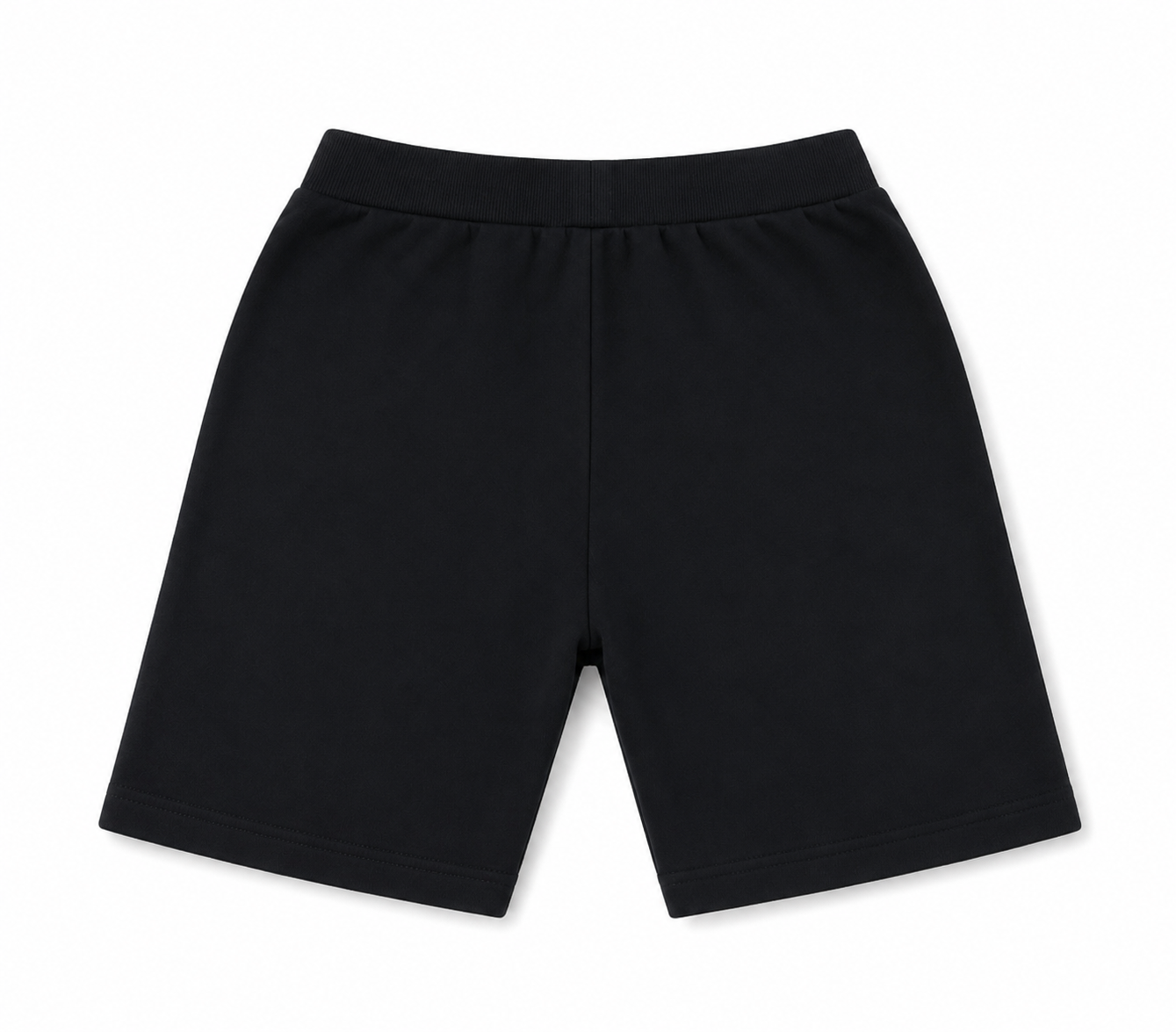 RAW Boys Black Graphic Fleece Shorts – Red Chenille Logo – Kids Size 7/8T