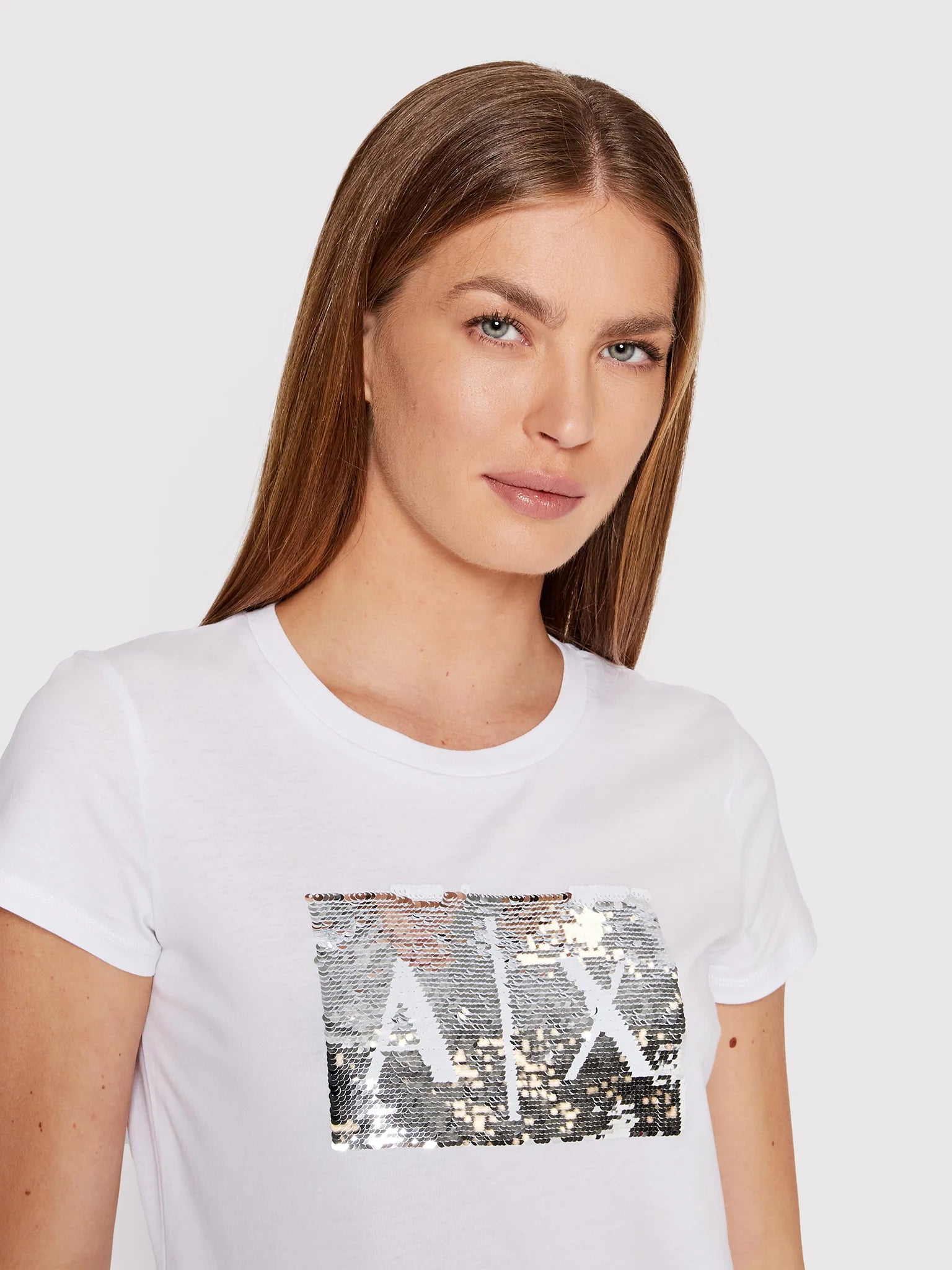 armani exchange white tshirts women