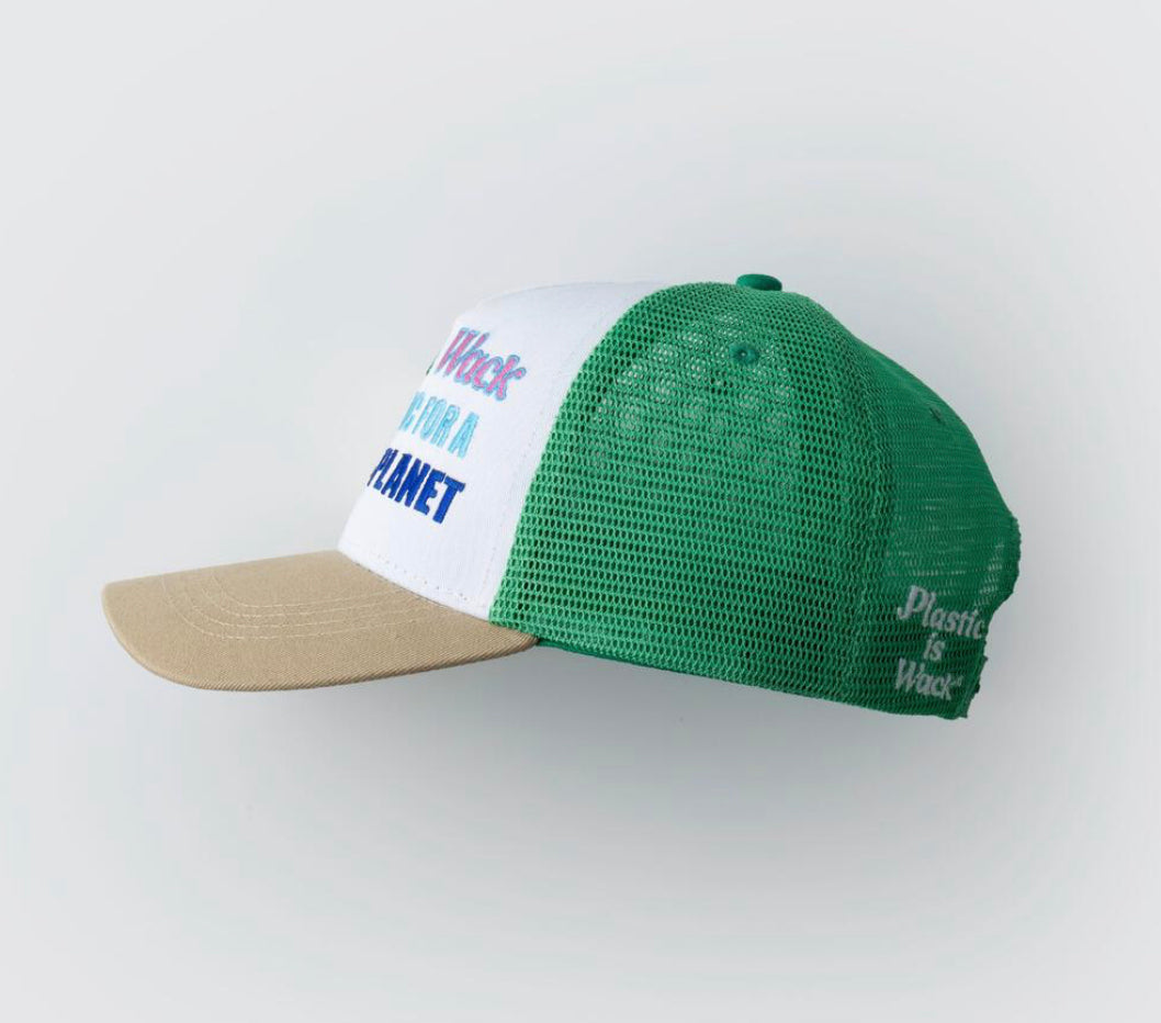 Plastic is wack Better Planet" Trucker Hat