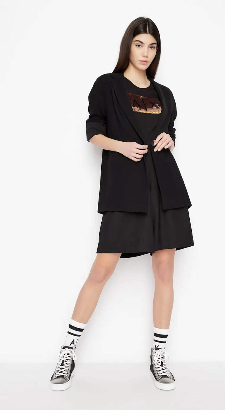 armani exchange Black Bronze 3d AX Black women tshirts