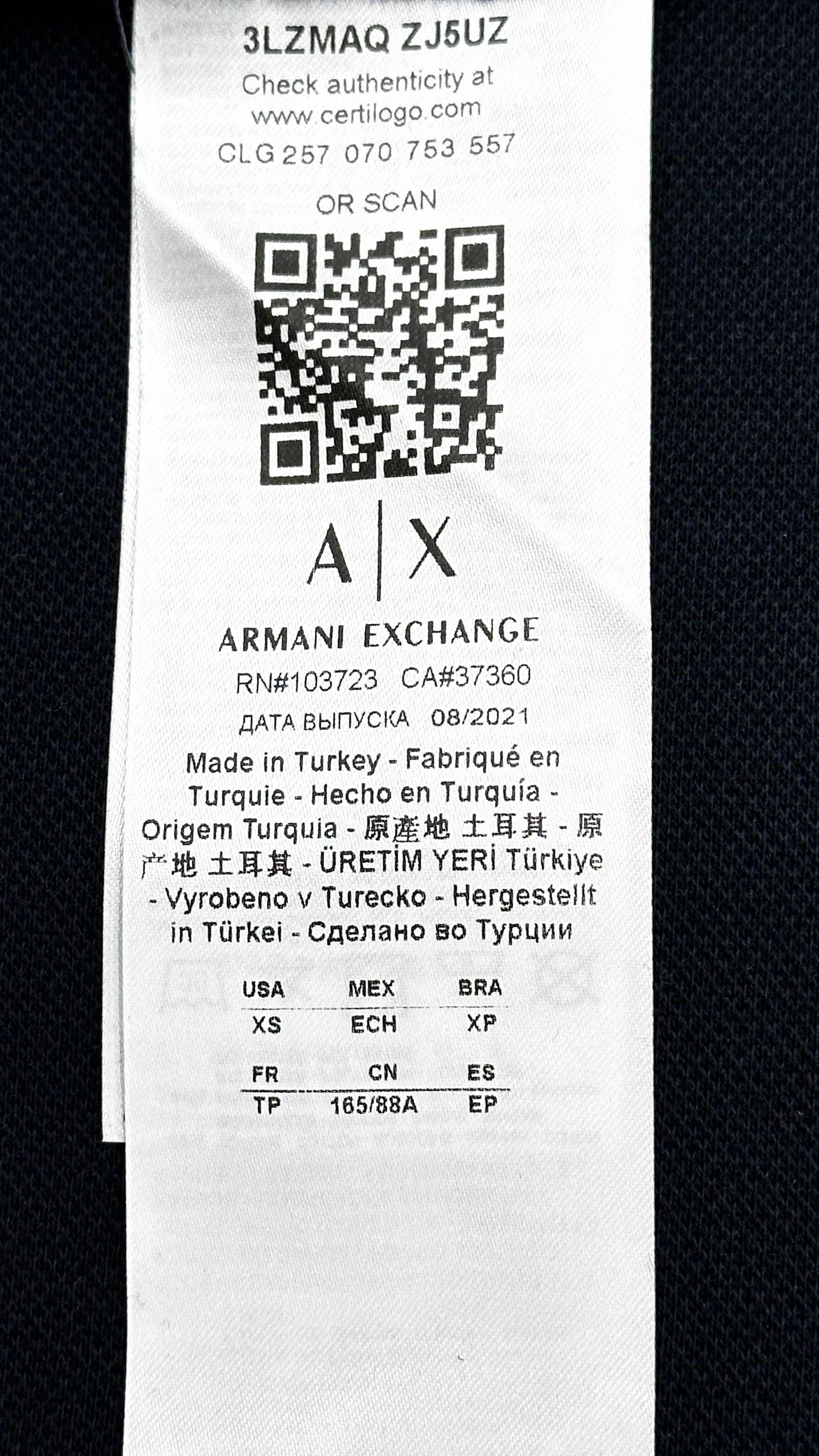 armani exchange eagle navy black hoodie