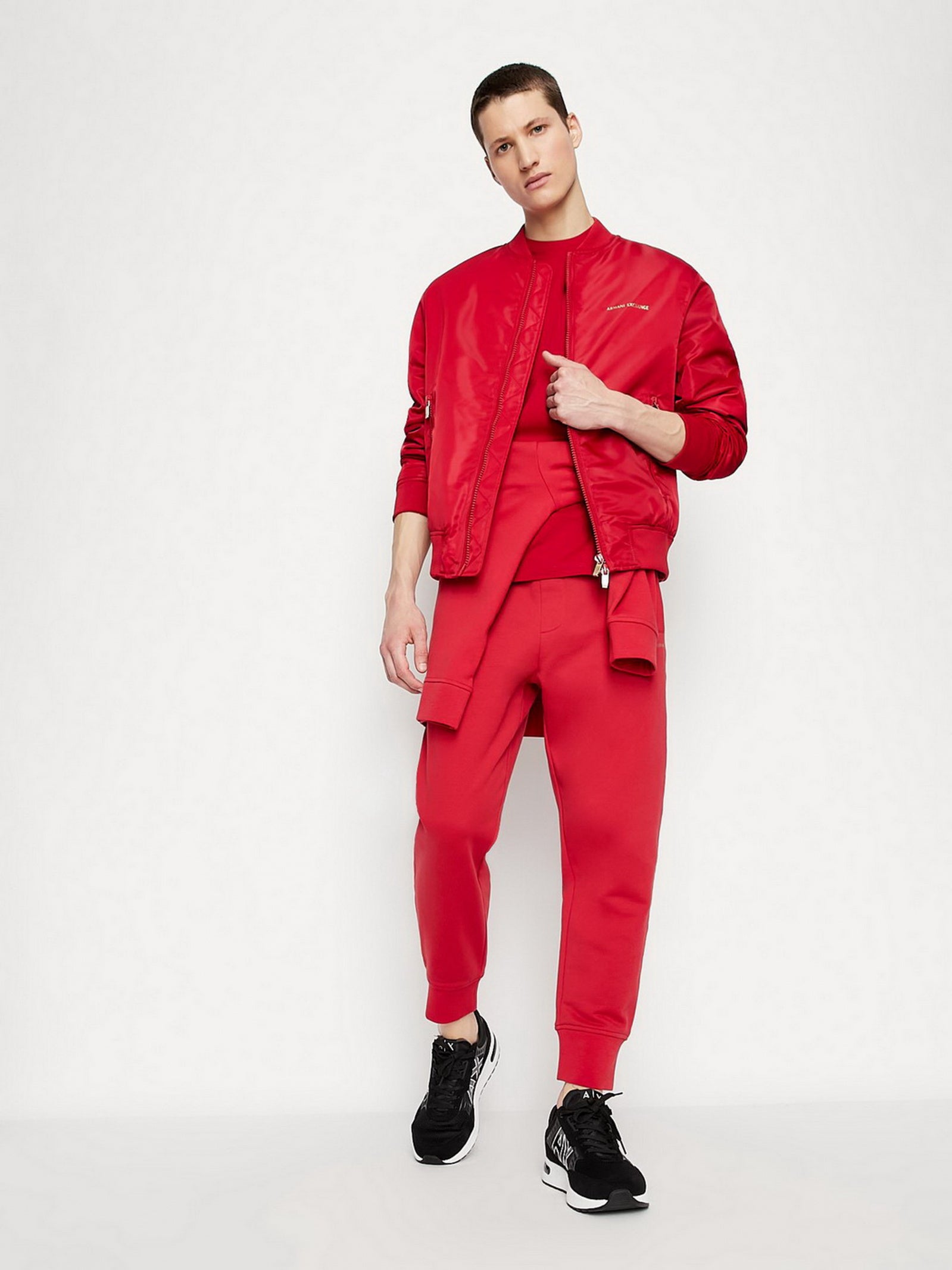 Armani Exchange Red Gold Sweatpants