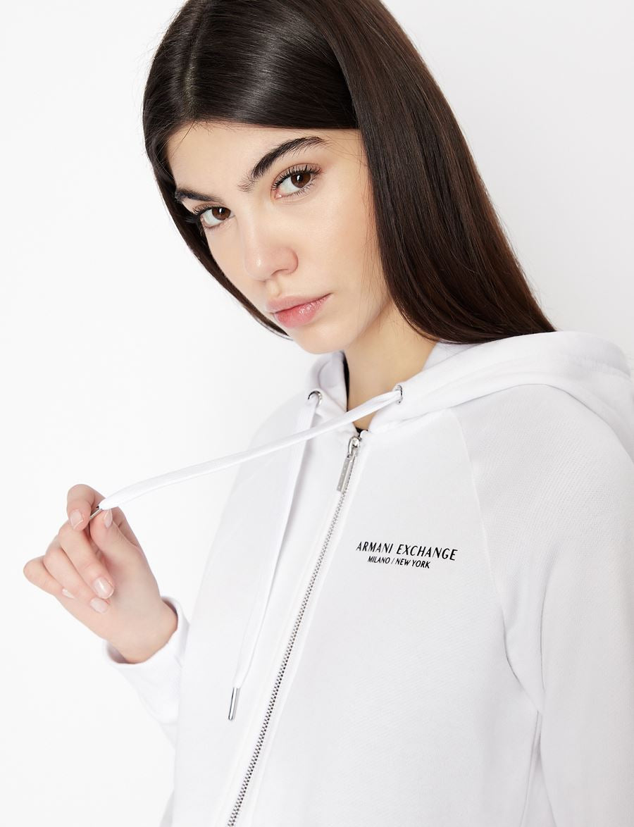 Armani Exchange MILANO NEW YORK ZIP UP SWEATSHIRT