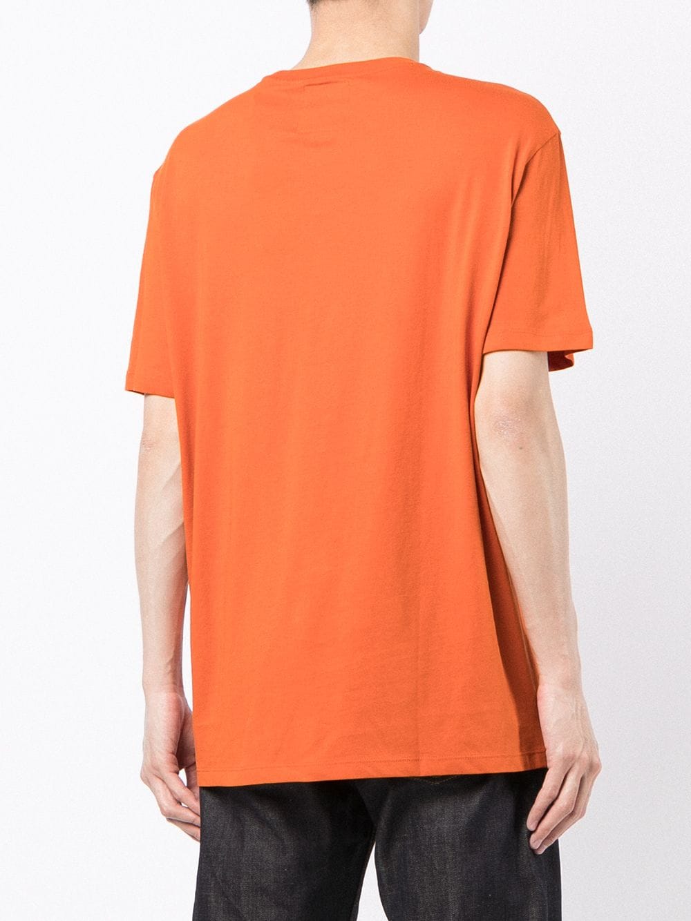 Armani Exchange logo-print cotton T-shirt Orange