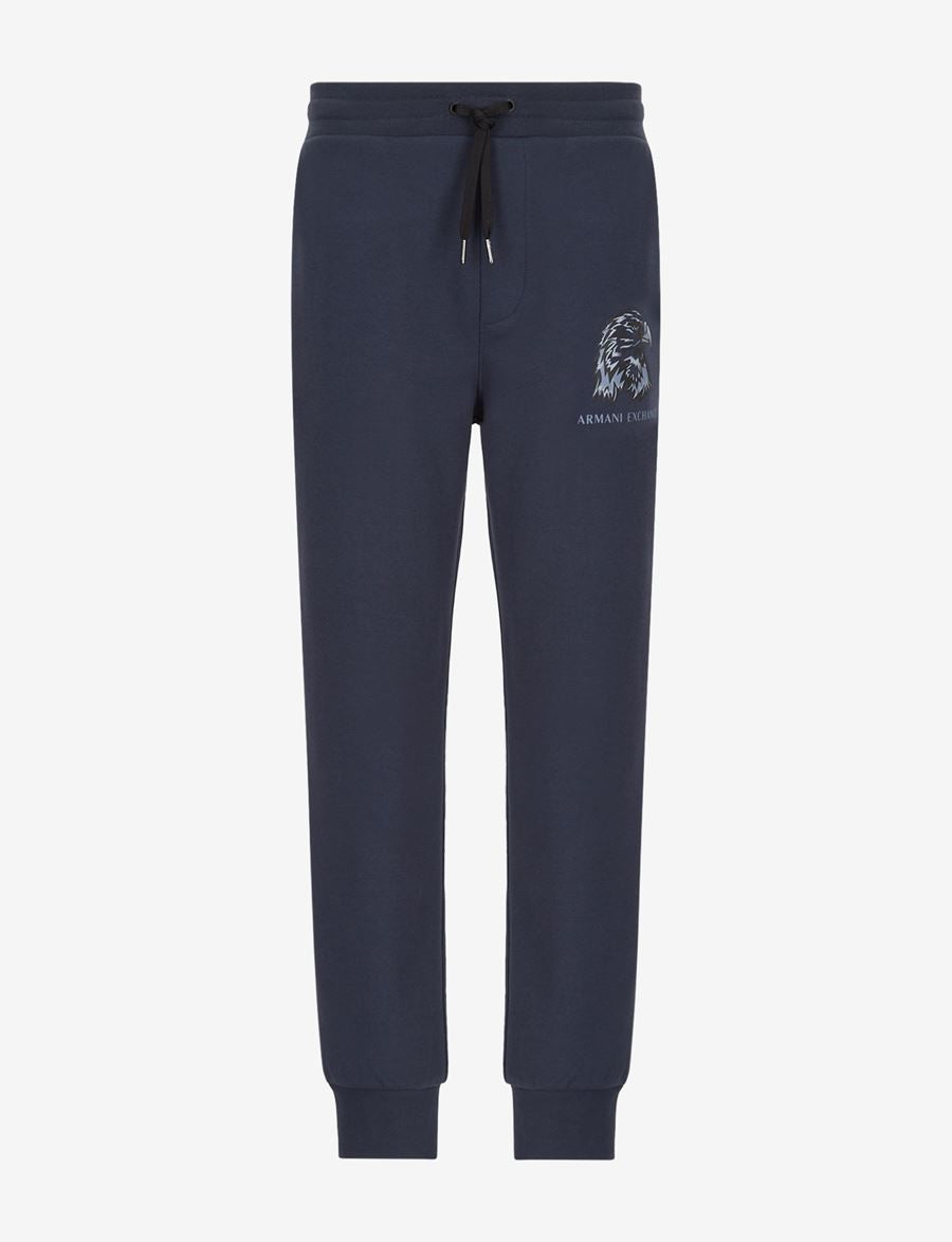 armani exchange eagle navy black sweat pants