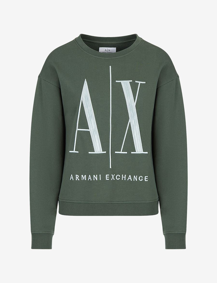 Armani Exchange ICON LOGO CREW NECK SWEATSHIRT