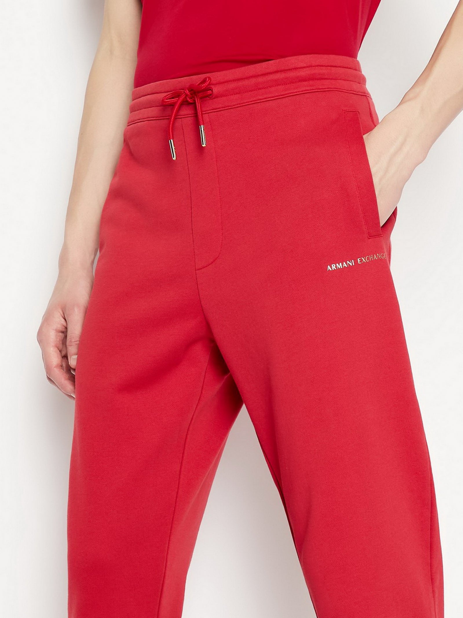 Armani Exchange Red Gold Sweatpants