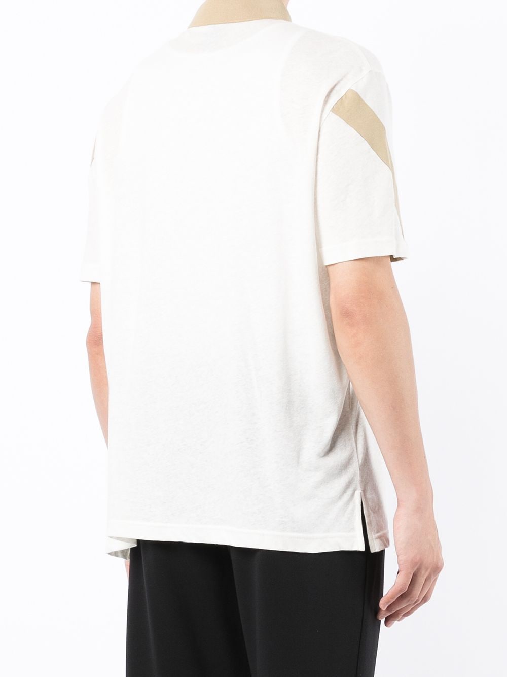 Armani Exchange contrast-collar polo shirt