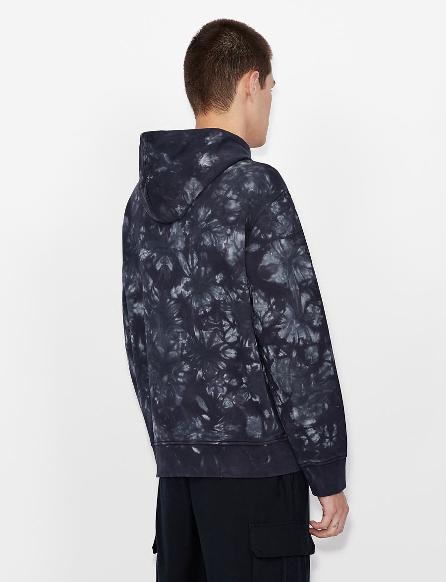 Armani exchange Dyed Navy hoodie