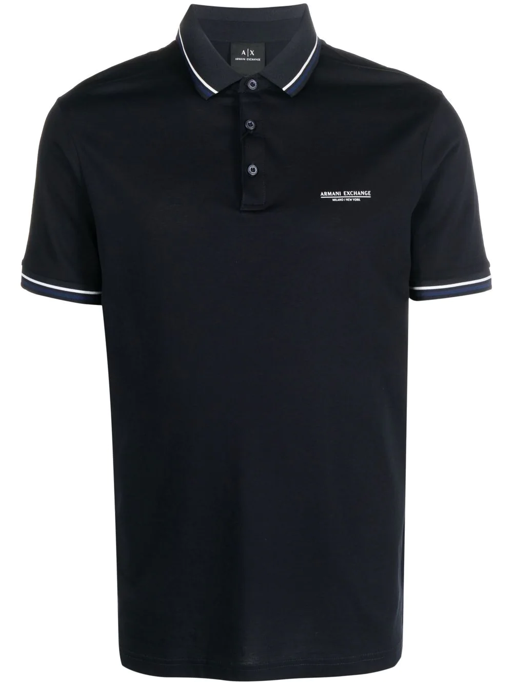 Armani Exchange Polo Black Navy 3LZFLB ZJ9AZ 1200