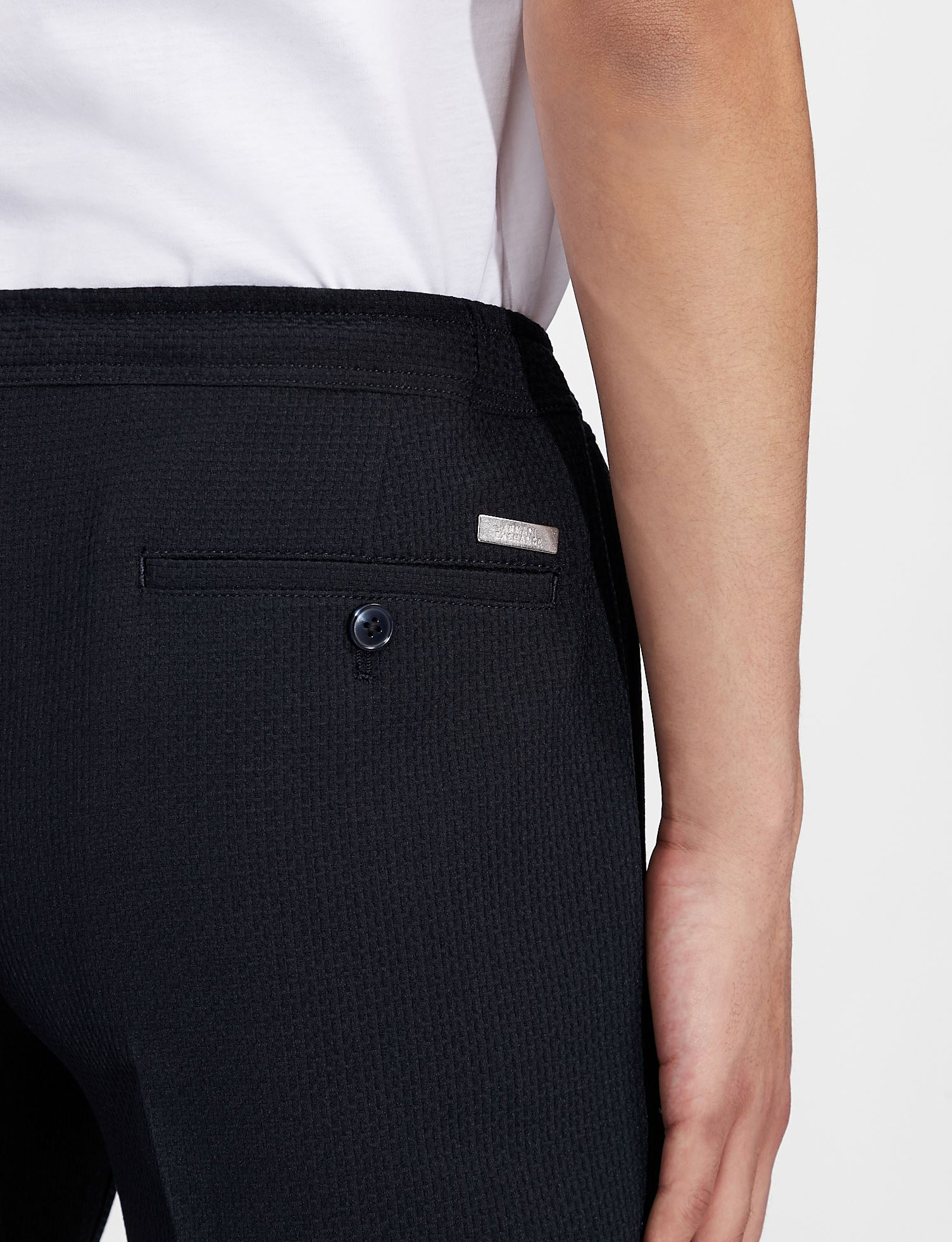 Armani Exchange Navy Nylon pants