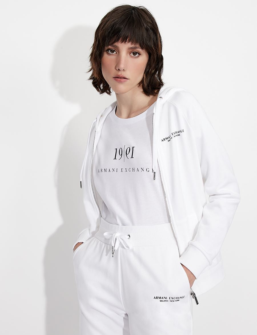 Armani Exchange MILANO NEW YORK ZIP UP SWEATSHIRT