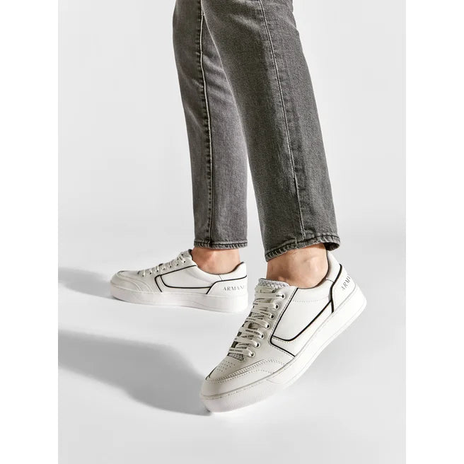 Armani Exchange White Shoes