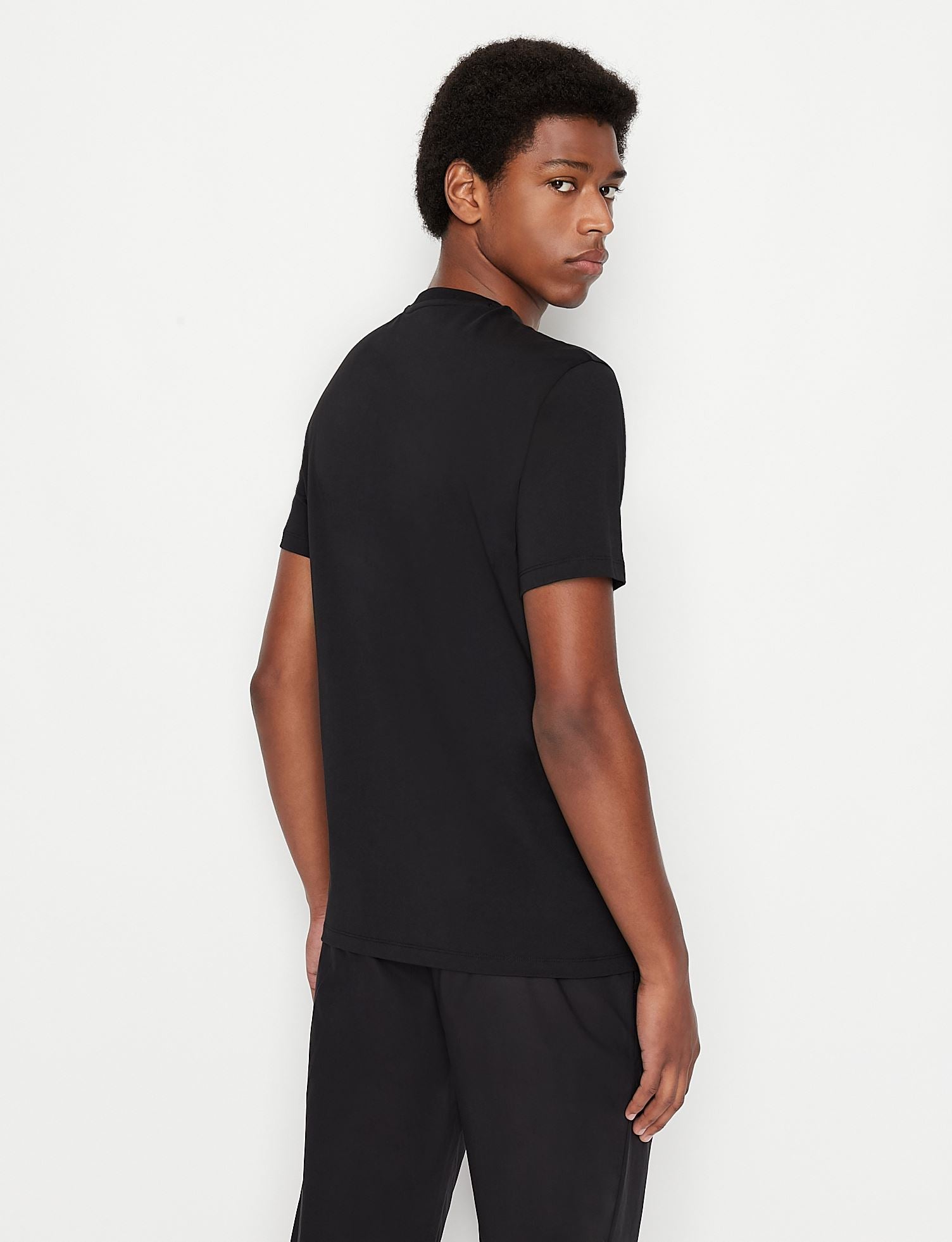 COTTON JERSEY V-NECK T-SHIRT