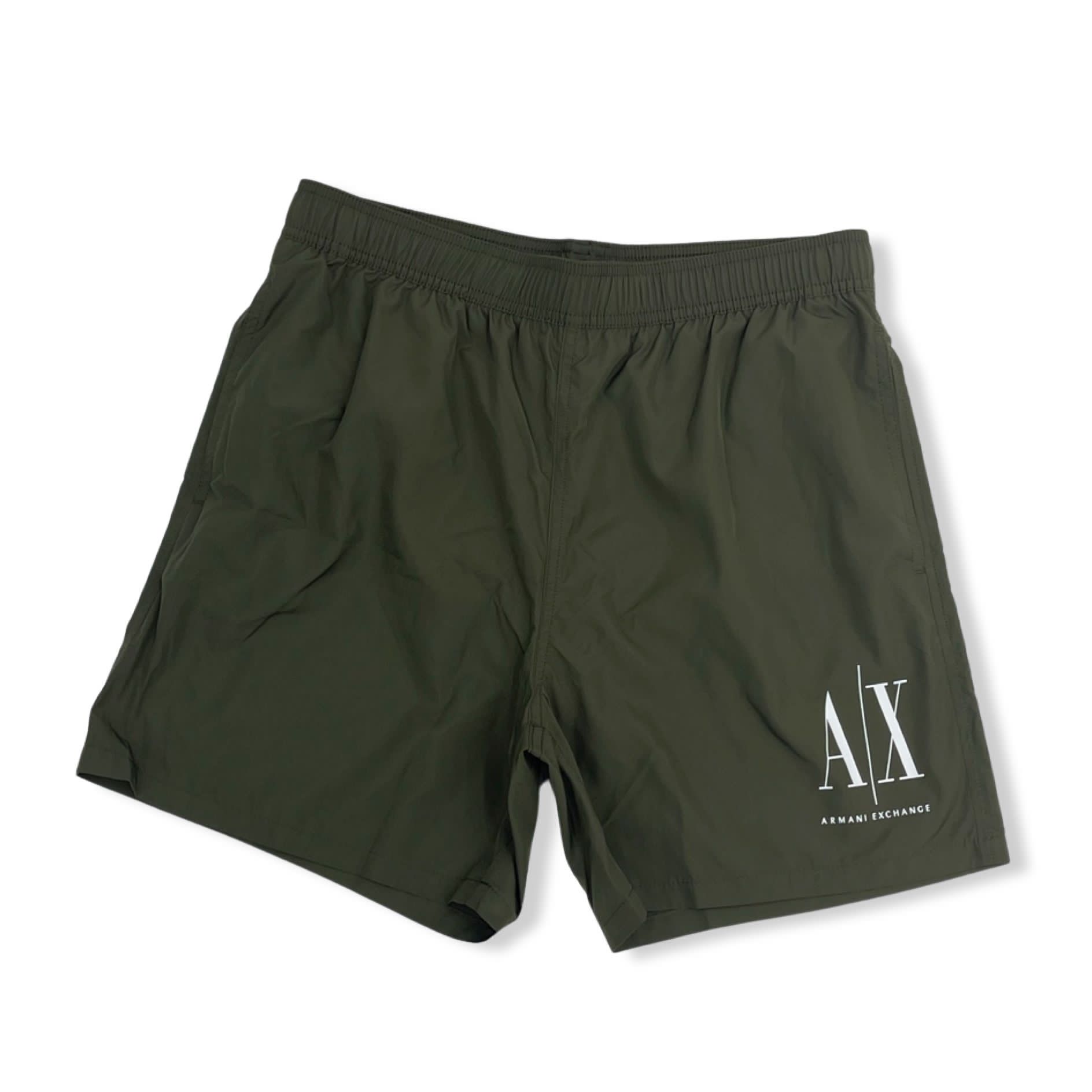 Armani Exchange ICON LOGO SWIM SHORTS Green
