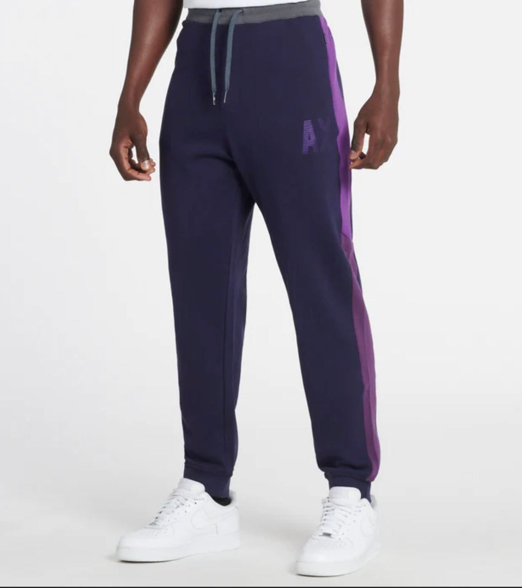 A|X ARMANI EXCHANGE Men's Drawstring French Terry Iridescent Logo Joggers
