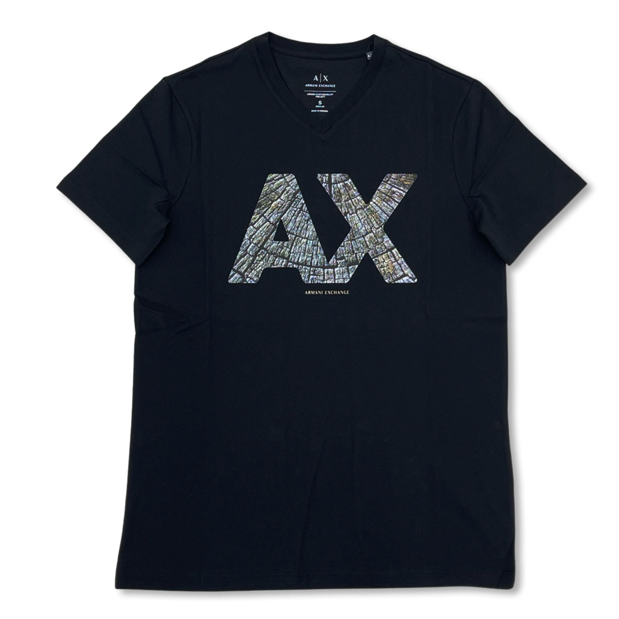ARMANI EXCHANGE COTTON JERSEY CREW NECK T-SHIRT