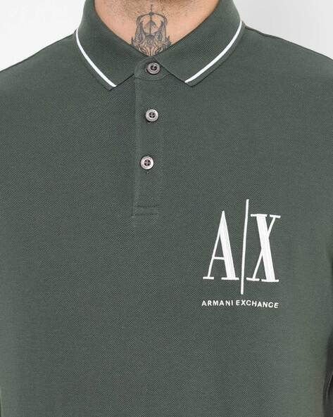 Armani Exchange Deep Forest Green Polo SHIRT